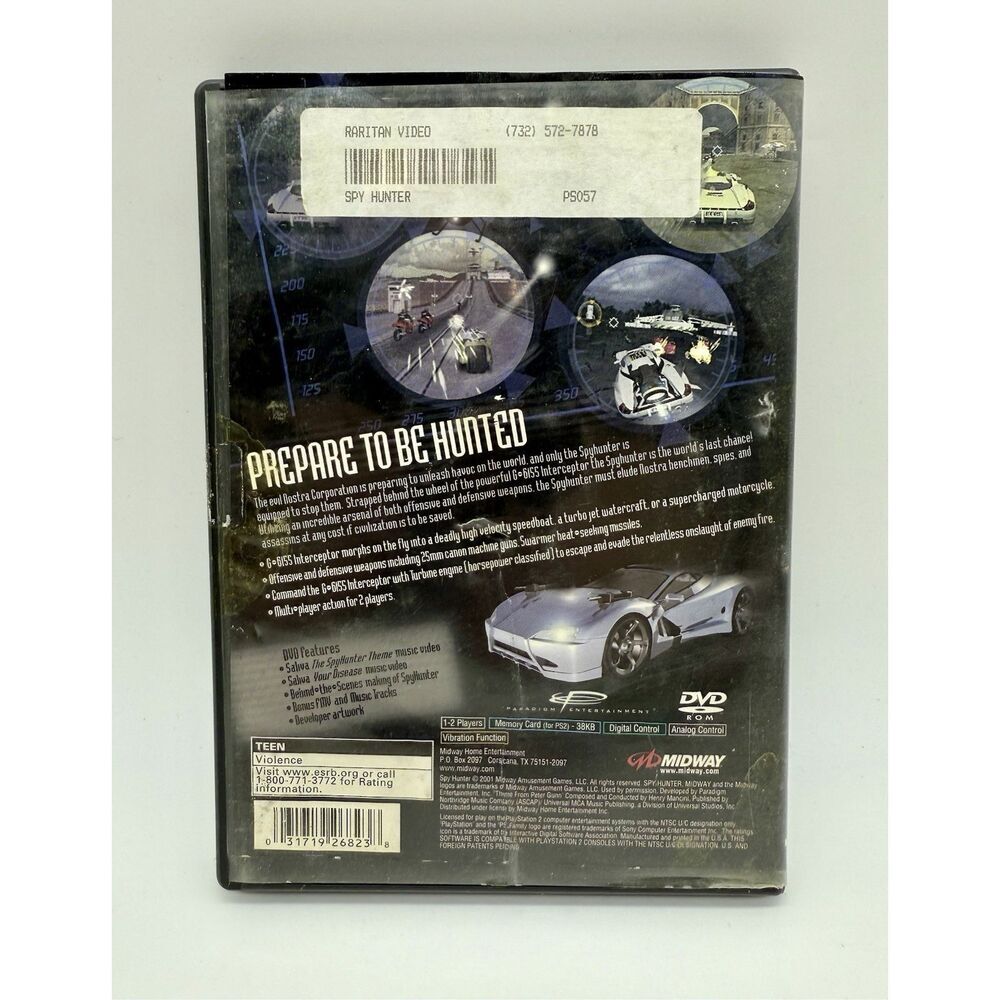 PlayStation 2 PS2 Game Spy Hunter Game Case Manual Tested‎ - Picture 2 of 3